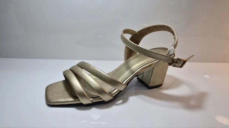 کفش صندل سه بند طلایی ،کد شیک