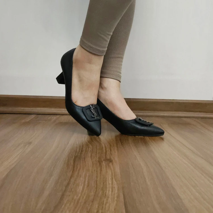 کفش پاشنه 7 سانت یراق YSL ،کد کارنیک - تولید تبریز