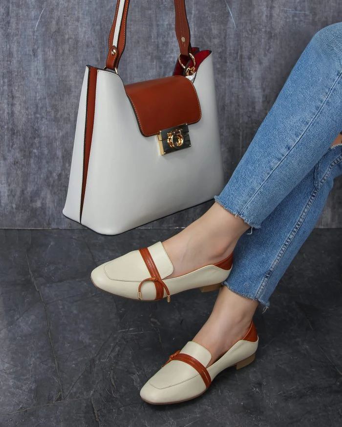 کفش چرم زنانه S308