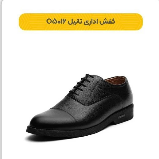 کفش چرمی مردانه پاتن مدل تانیل بندی