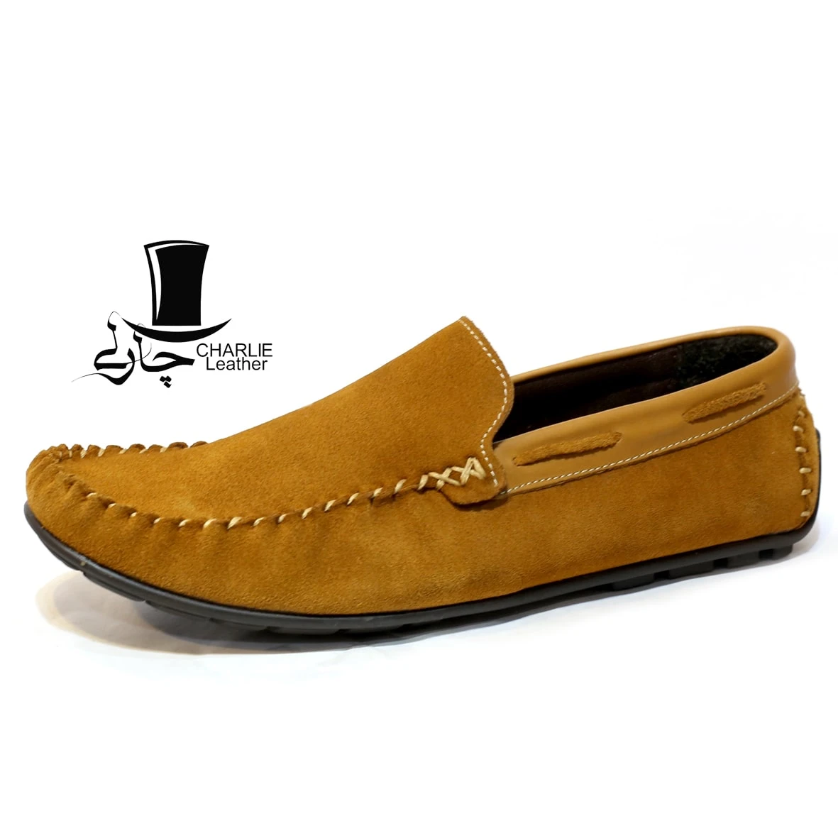 کفش کالج چرم مدل فانتوف جیر عسلی