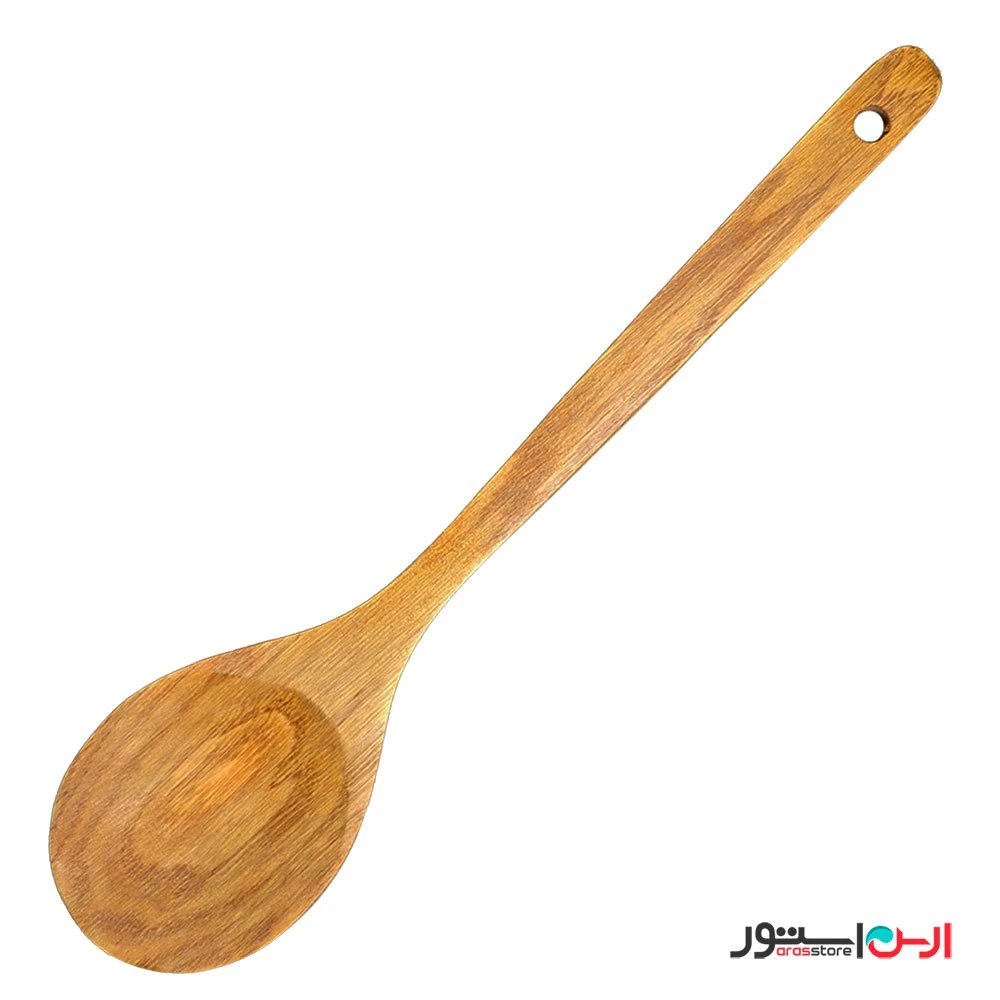 کفگیر قاشقی دسته بلند چوبی وارداتی