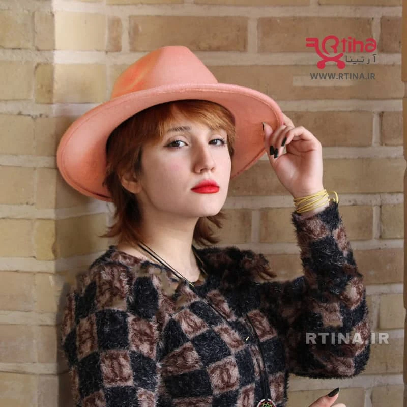 کلاه ایندیانا جونز رنگ گلبهی مدل RT-705