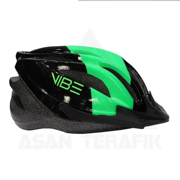 کلاه دوچرخه وایب مدل VIBE ALPINE سبز مشکی