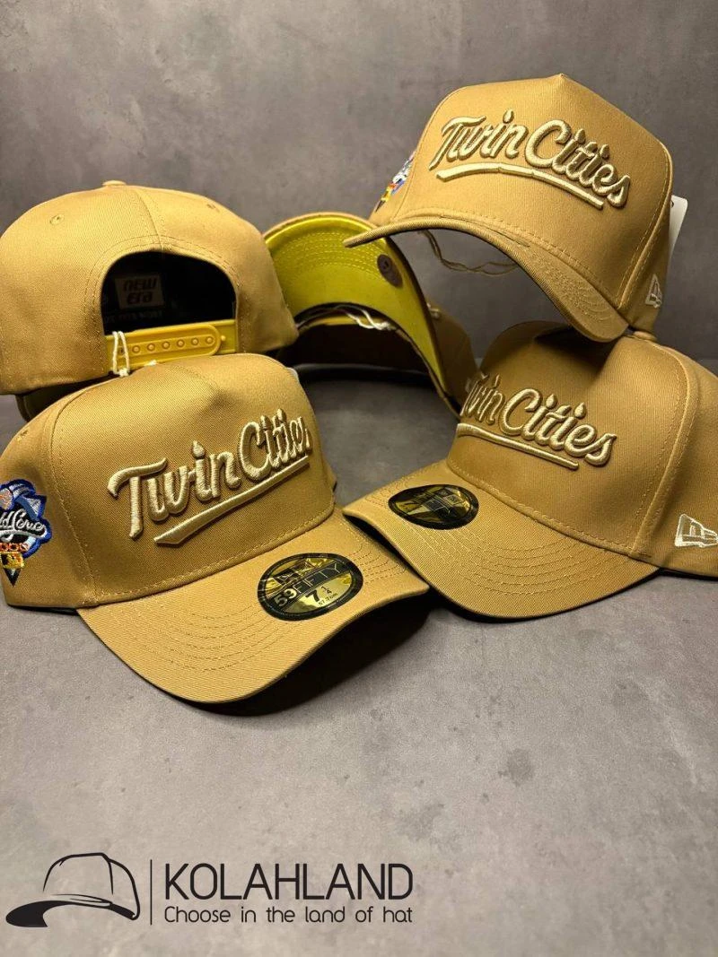 کلاه نقابدار بیسبالی اسنپ بک کرم (ADJUSTABLE) مارک MINNESOTA TWINS کد 043