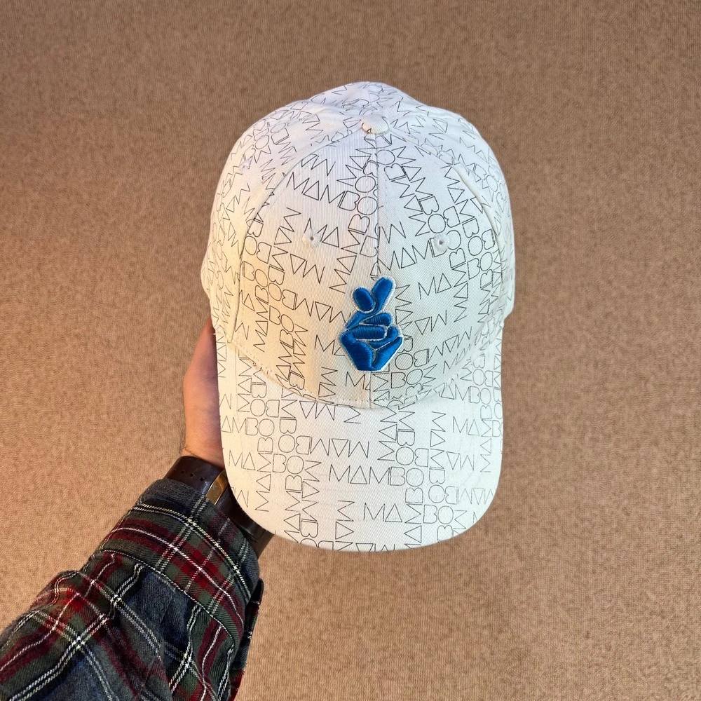 کلاه کپ سفید استوک اورجینال-وان سایز- MAMBO-استوک مارکیاز