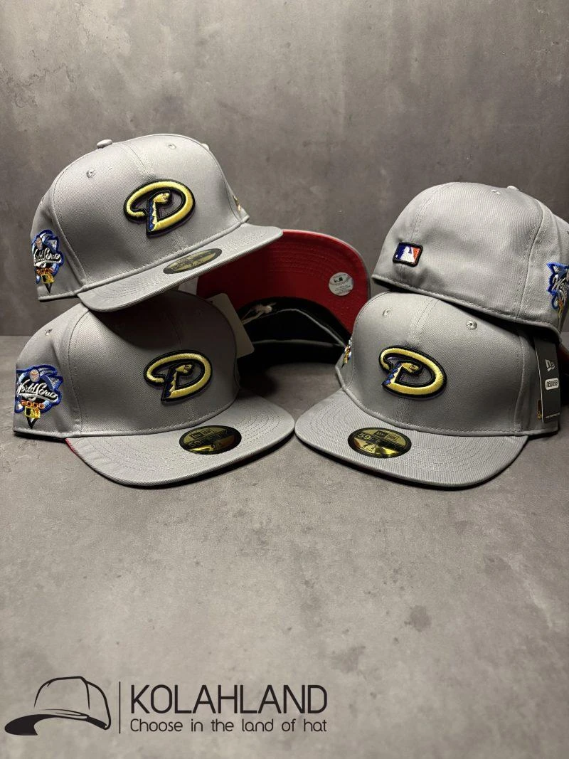 کلاه کپ فیت بک ARIZONA DIAMONDBACKS طوسی روشن کد238