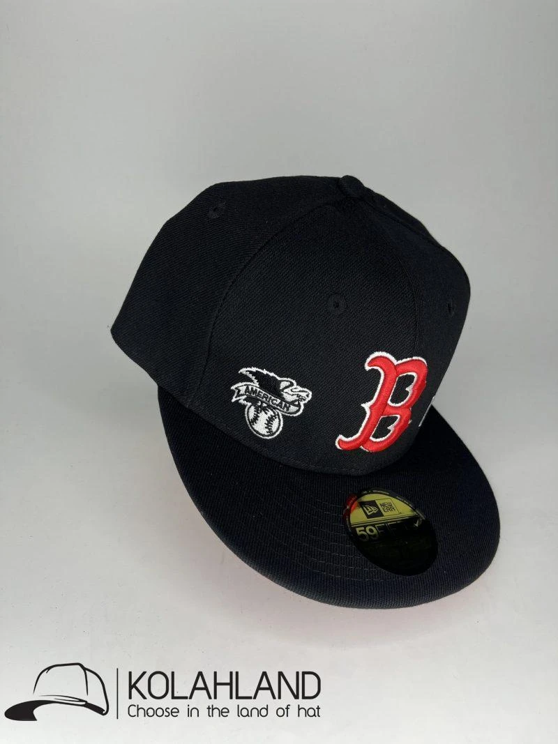 کلاه کپ فیت بک (BOSTON RED SOX) B مشکی زیر نقاب گلدوزی کد075
