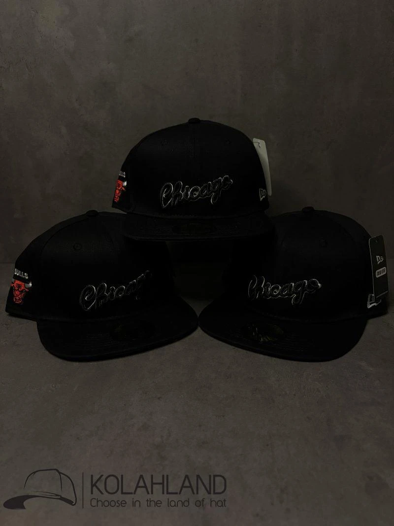 کلاه کپ فیت بک CHICAGO BULLS مشکی کد205
