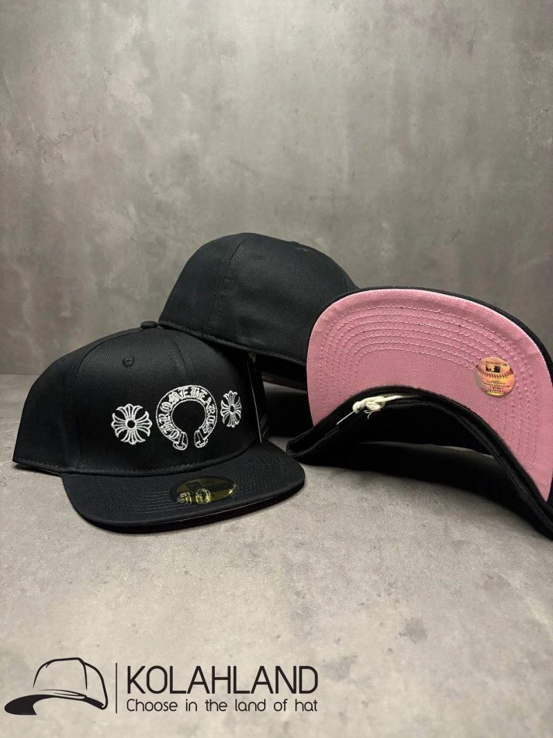 کلاه کپ فیت بک CHROME HEARTS مشکی کد214
