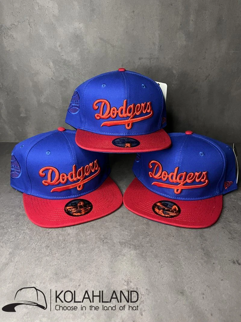کلاه کپ فیت بک Dodgers آبی قرمز کد187