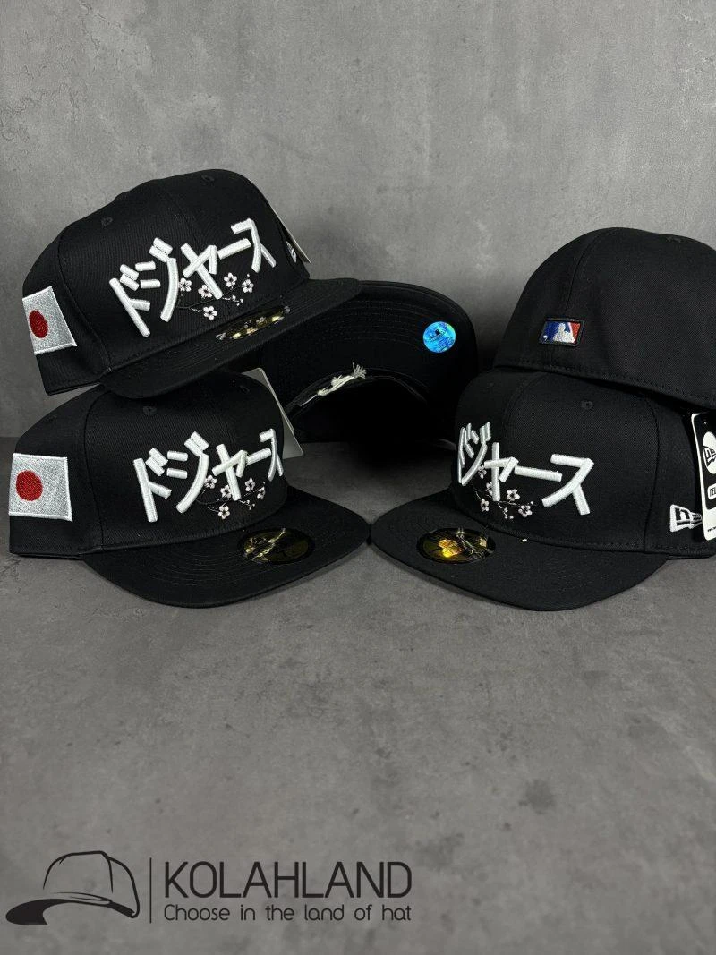 کلاه کپ فیت بک LOS ANGELES DODGERS KANJI مشکی کد292