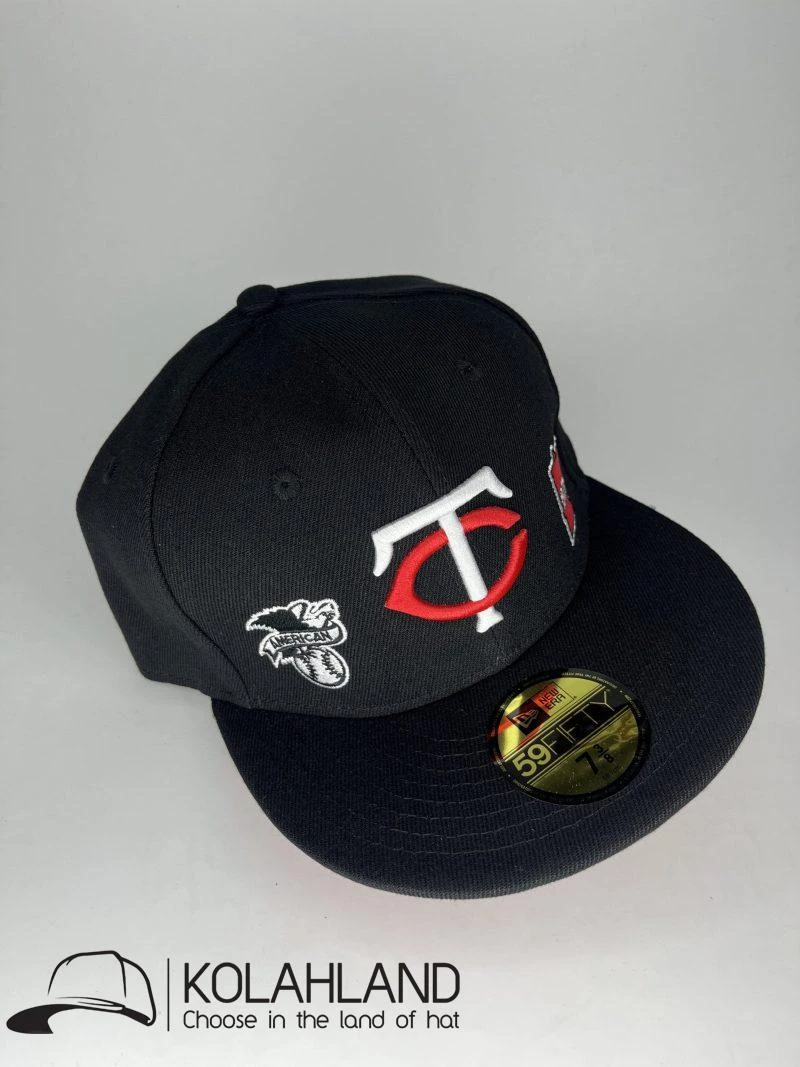 کلاه کپ فیت بک (MINNESOTA TWINS)TC مشکی زیر نقاب گلدوزی کد044