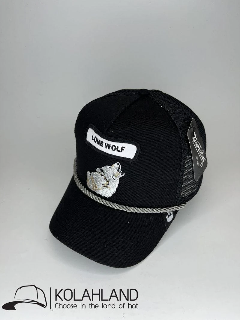 کلاه گورین LONE WOLF گلدوزی نقاب 6,5cm