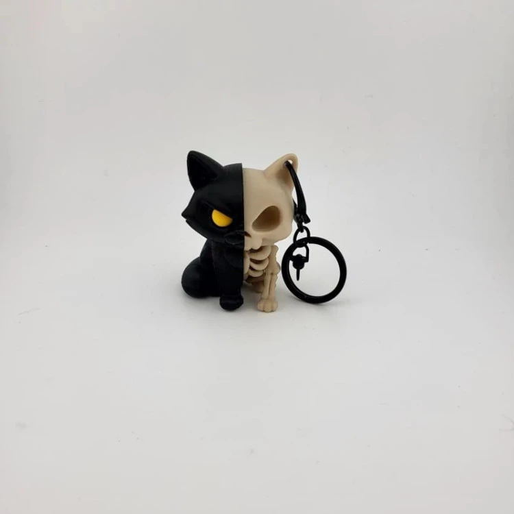کلید‌آویز Cat Skeleton