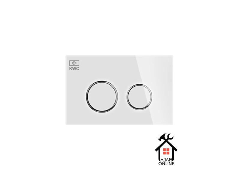 کلید فلاش تانک کی دبلیو سی مدل دایره سفید