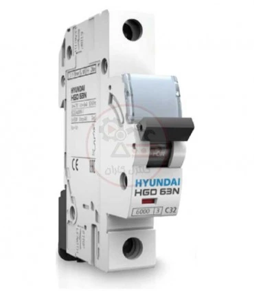کلید مینیاتوری هیوندا تک پل 40 آمپر Hyundai-1P-C40