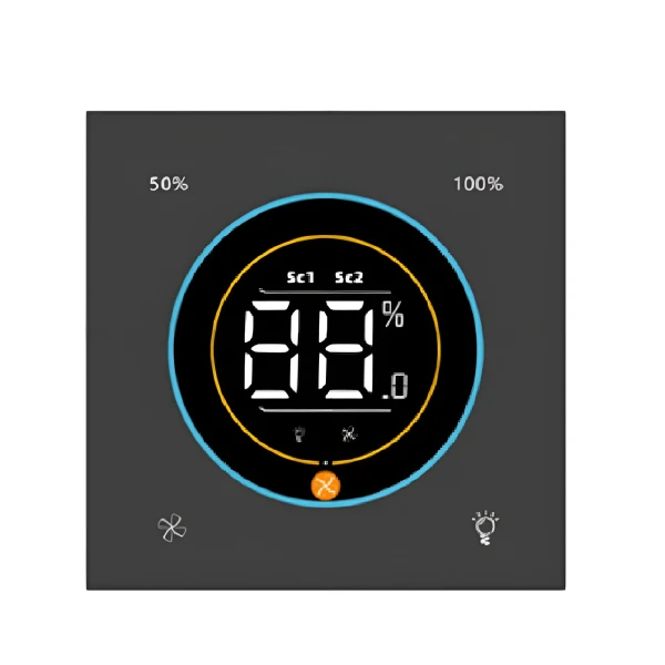 کلید هوشمند فن و روشنایی پلاستیکی مدل GS-X20U-1L1FWIFI-PC