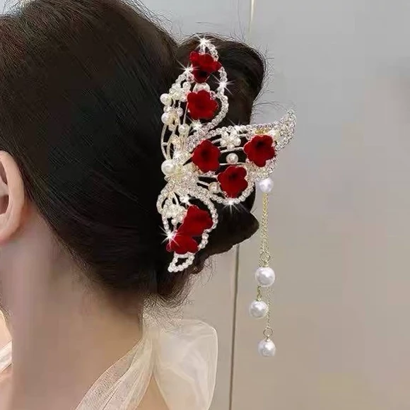 کلیپس پروانه گل قرمز زایا