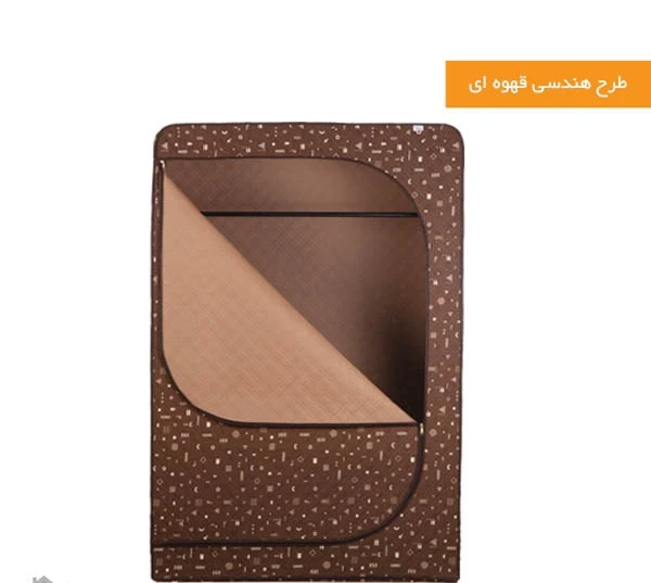 کمد دو کاره هومتکس رنگ قهوه ای هندسی