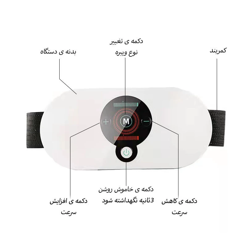 کمربند لاغری شکم، پهلو و ماساژور عضلات مدل EMS Fitness Neofull (وارداتی اصلی)