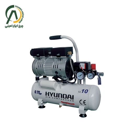 کمپرسور باد سایلنت 10 لیتری هیوندای مدل AC 1075