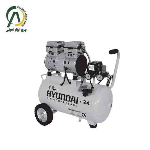 کمپرسور باد سایلنت 24 لیتری هیوندای مدل AC 1024