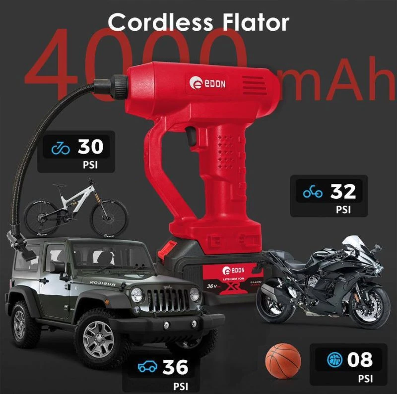 کمپرسور فندکی شارژی دو باطری ادون مدل ED-AC36V