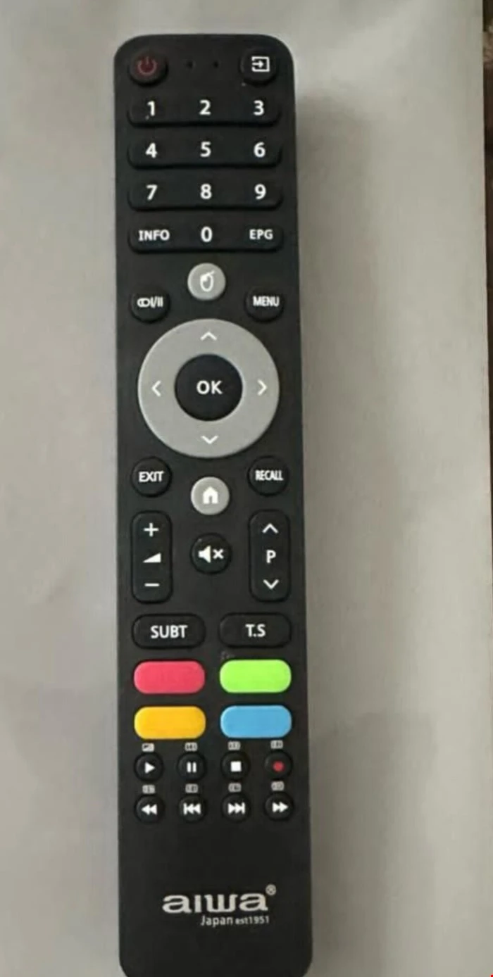 کنترل اصلی و فابریکی تلویزیون و ال ای دی آیوا بلند. AIWA1830