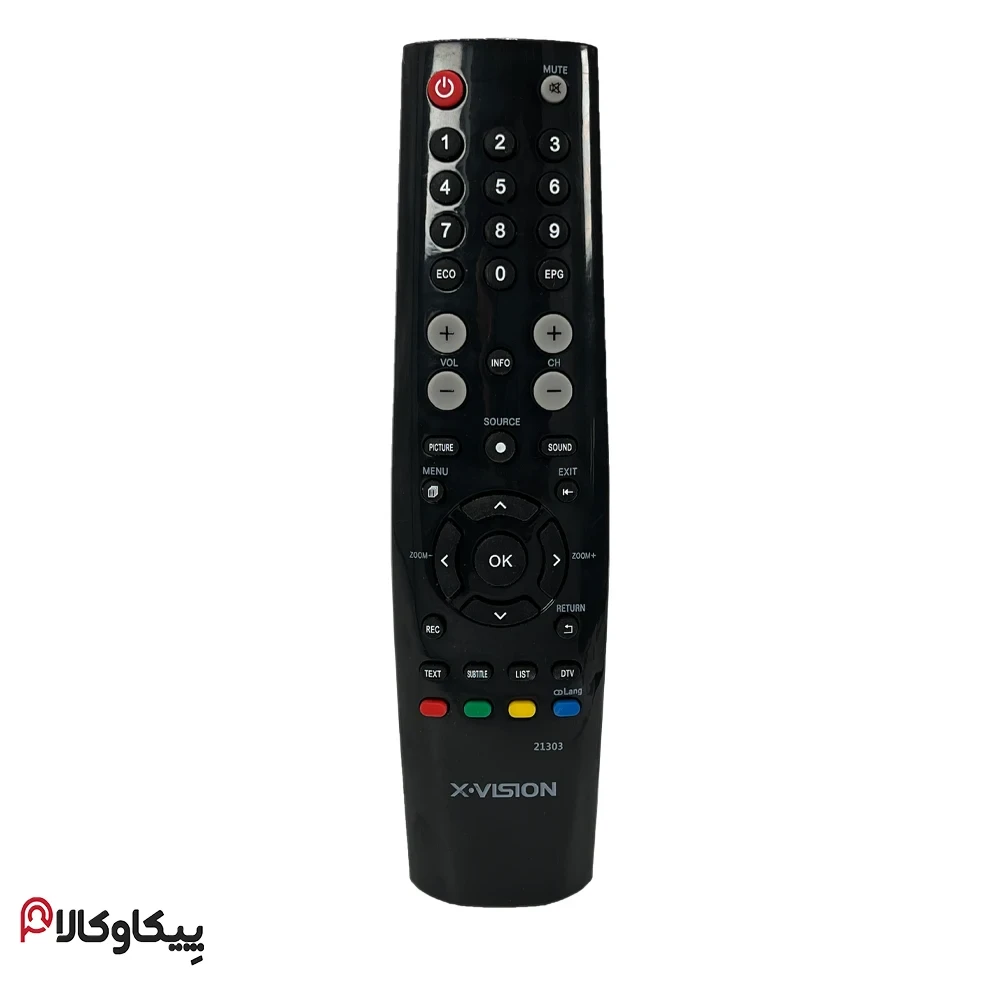 کنترل تلویزیون ایکس ویژن XVISION تخم مرغی تک نوشته