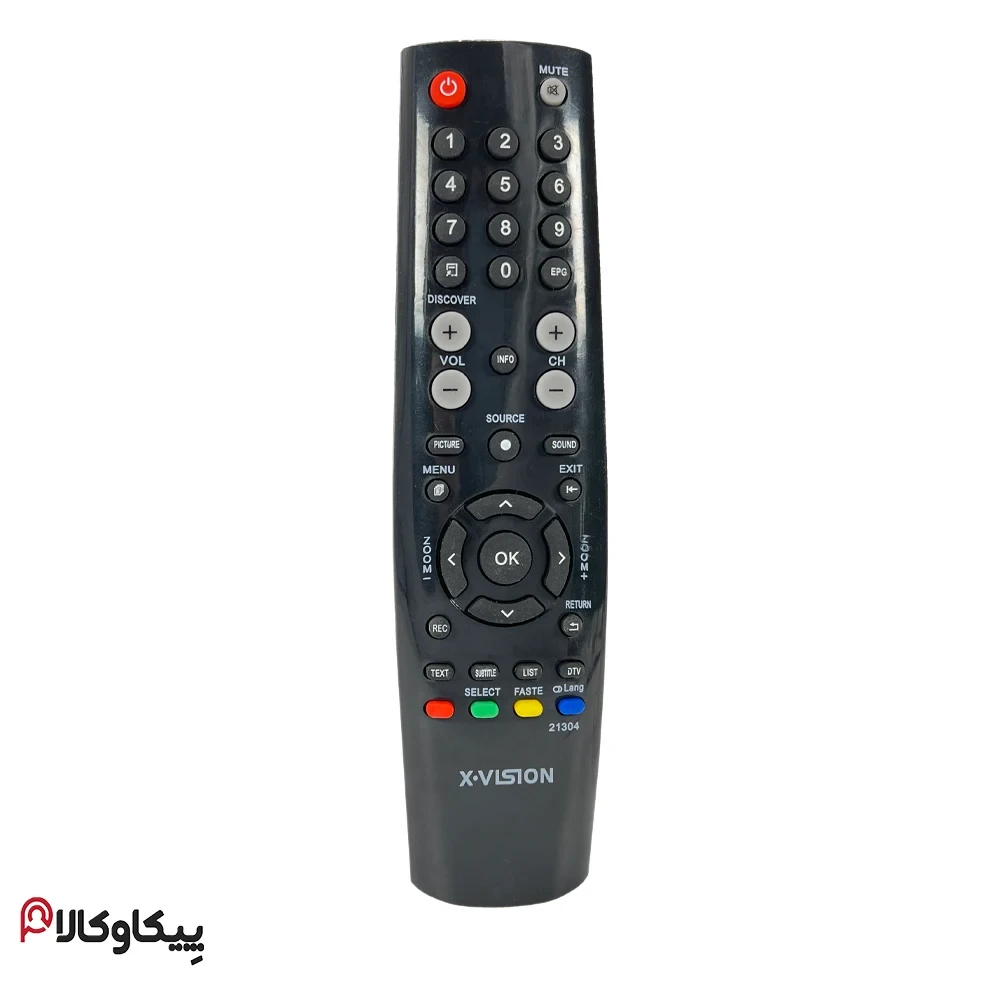 کنترل تلویزیون ایکس ویژن XVISION تخم مرغی سه نوشته