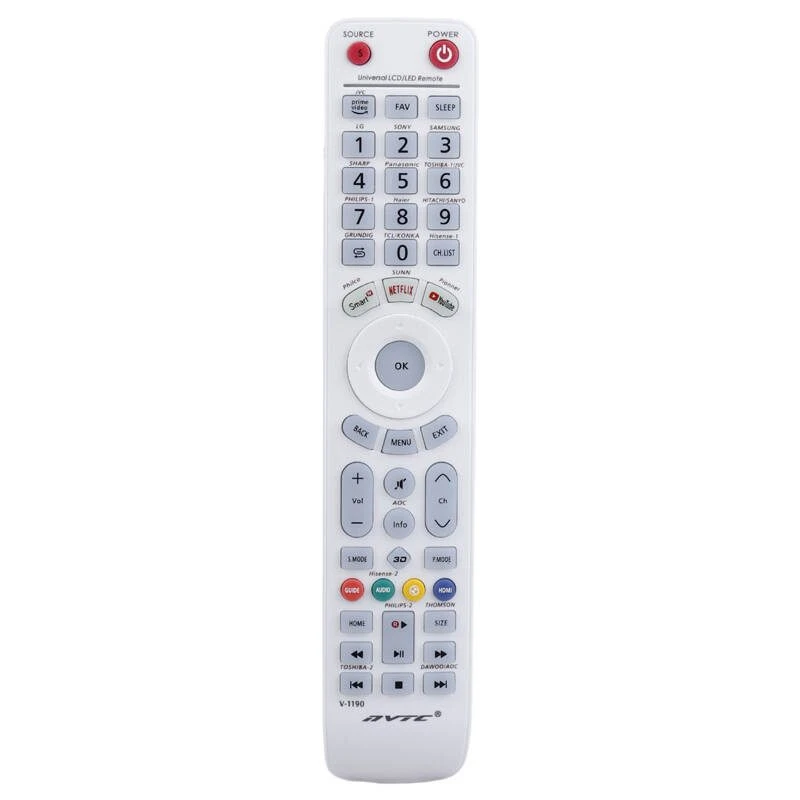 کنترل همه کاره تلویزیون LED مدل V-1190