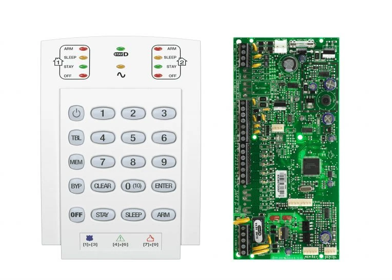 کنترل پنل 5 زون SP5500 به همراه کی پد K10 + جعبه فلزی