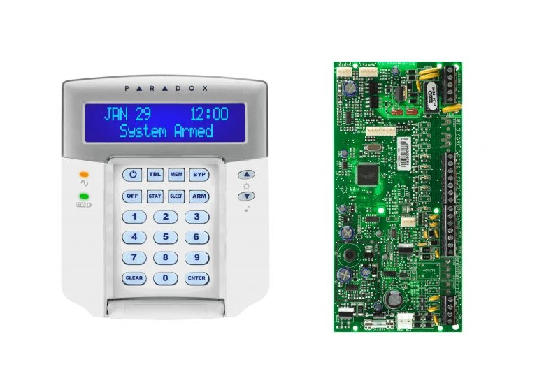 کنترل پنل 5 زون SP5500 به همراه کی پد K32LCD+ جعبه فلزی