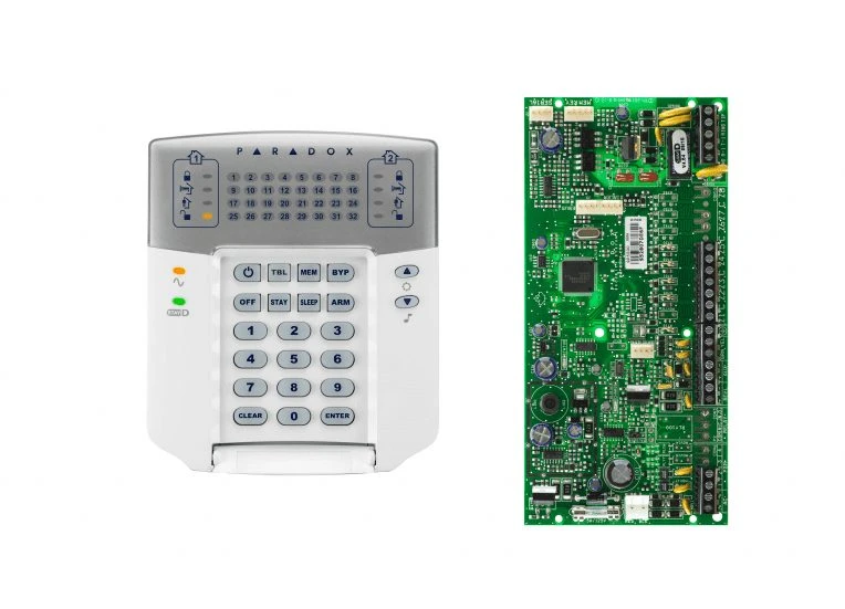 کنترل پنل 5 زون SP5500 به همراه کی پد K32LED + جعبه فلزی