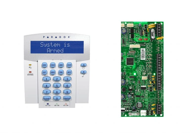 کنترل پنل 5 زون SP5500 به همراه کی پد K32LX + جعبه فلزی بدون ریموت