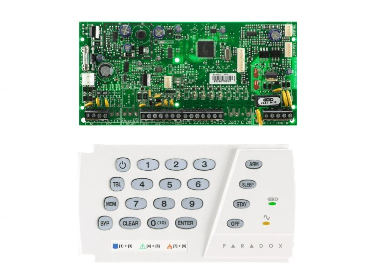 کنترل پنل 5 زون SP5500 به همراه کی پد K636 + جعبه فلزی