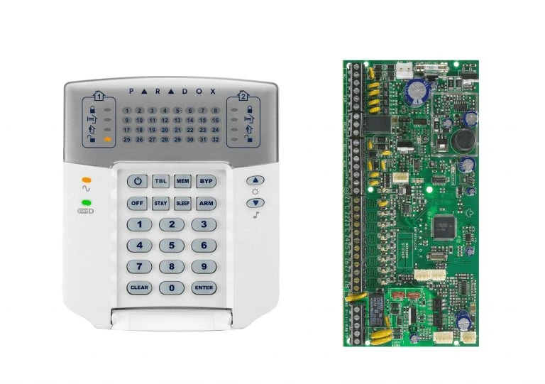 کنترل پنل 8 زون SP6000 به همراه کی پد K32LED + جعبه فلزی