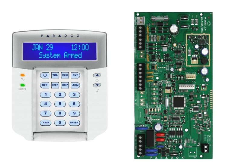 کنترل پنل بی سیم 32 زون MG5000 به همراه کی پد +K32LCD و ریموت REM1