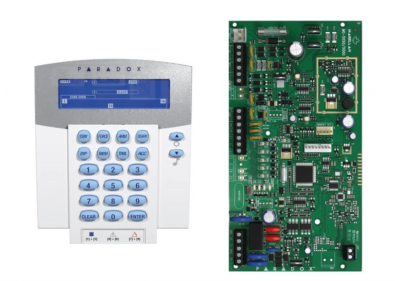 کنترل پنل بی سیم 32 زون MG5000 به همراه کی پد K37 و ریموت REM1