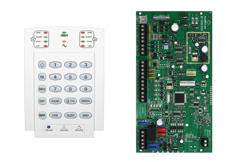 کنترل پنل بی سیم 32 زون MG5050 به همراه کی پد K10 و ریموت REM1