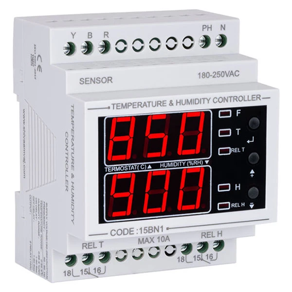 کنترل کننده دما و رطوبت THBN-100 – 15BN1 شیوا امواج