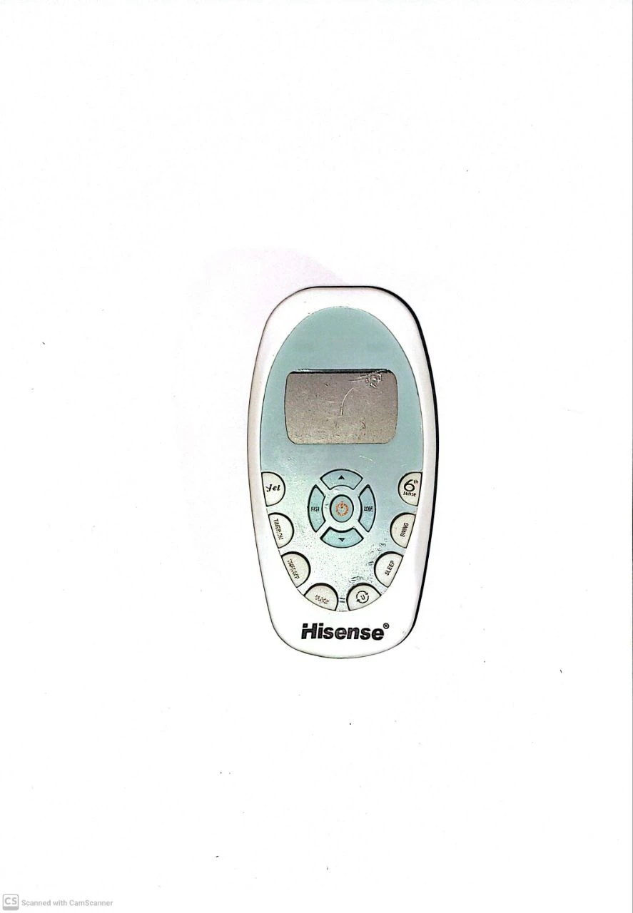 کنترل کولر گازی هایسنس HISENSE کوچک آبی جدید