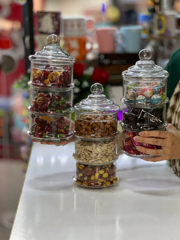 کندی باکس ۳طبقه شیشه ای