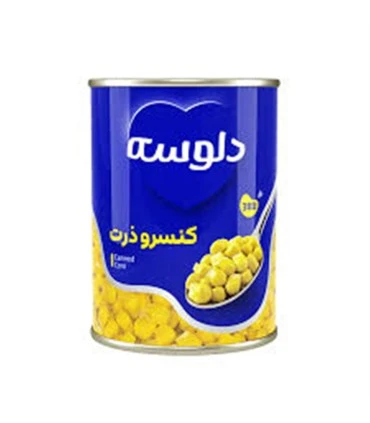 کنسرو 380 گرم ذرت دلوسه