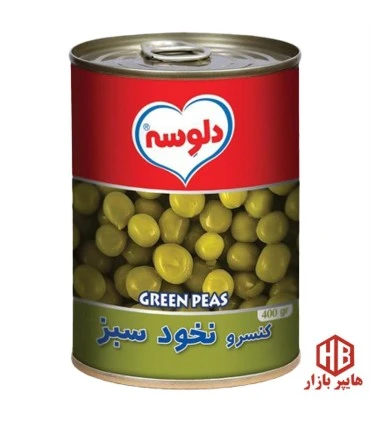 کنسرو 400 گرم نخود سبز دلوسه