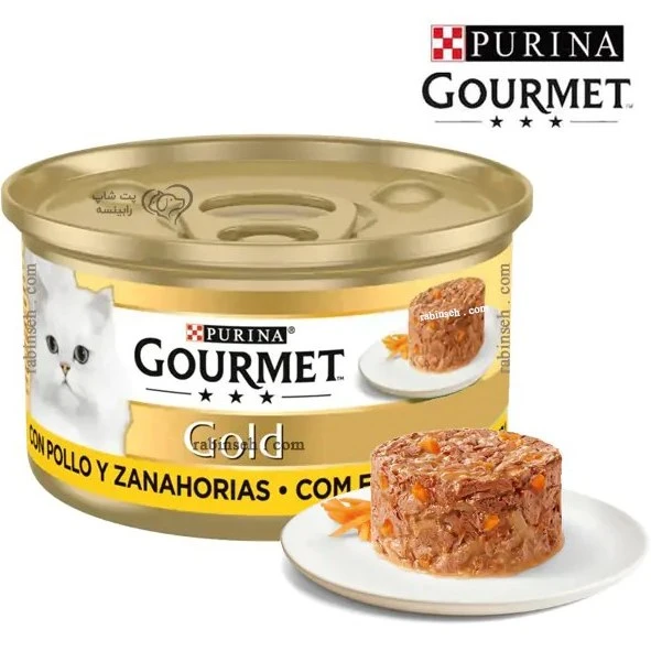 کنسرو گورمت مدل مرغ و هویج وزن 85 گرم