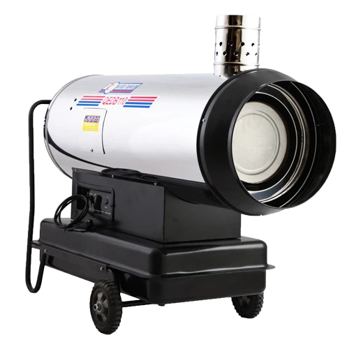 کوره هوای گرم دوگانه سوز دودکش دار – جت هیتر QEDB-110