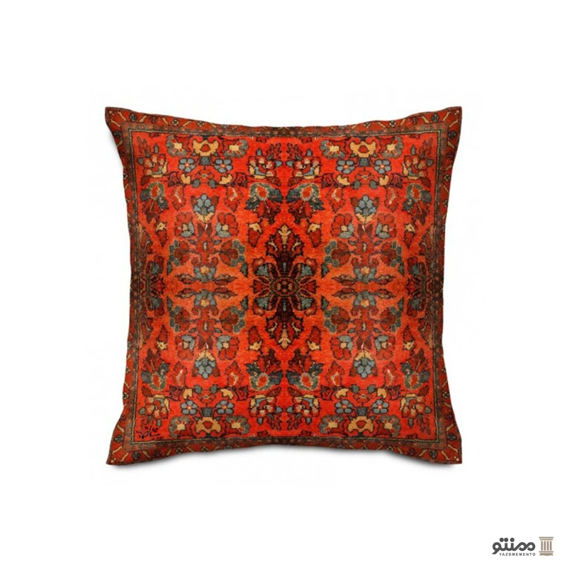 کوسن مخمل مدل گلیم 2 عددی سایز 40*40 سانتی متر