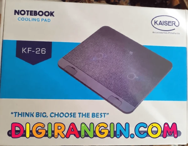 کول پد کایزر مدل KF-26 | نازک‌ترین خنک‌کننده حرفه‌ای نوت‌بوک با طراحی برش الماس